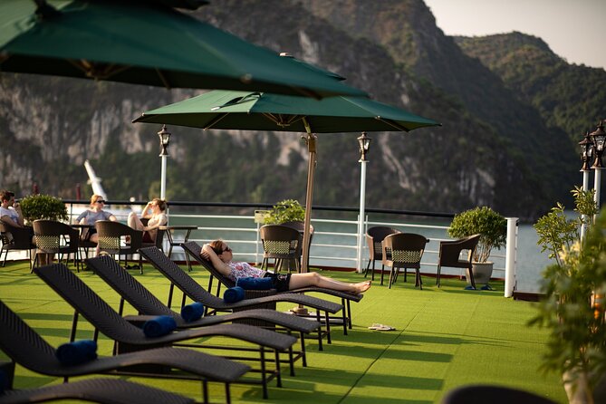All-Inclusive 2 Day/1 Night Halong Luxury Cruise, Meals, Cave, Kayaking,Swimming - Life onboard between excursions