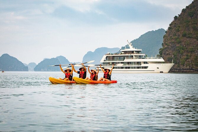 ALL Inclusive: Halong Bay Overnight Luxury Cruise Collection - Day one in Halong Bay: Luon Cave and Ti Top Island