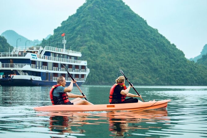Amanda Premier Cruise - Ha Long Bay - All Inclusive 2D1N - Kayaking, swimming, and the outdoor schedule