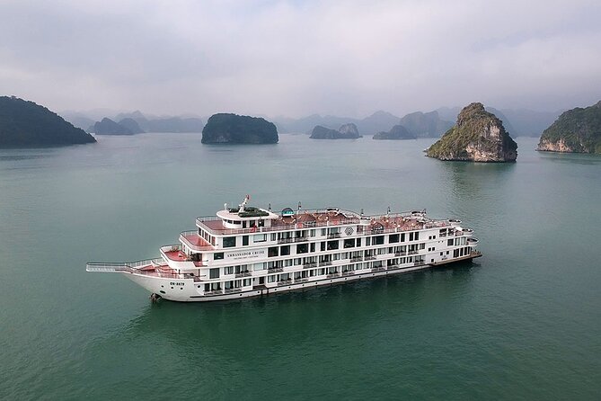 Ambassador Cruise - Heritage Ambassador in Halong Bay (2D1N) - Afternoon sightseeing: caves, boats, and Titop Island