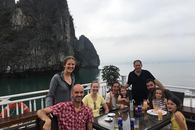 Bai Tu Long Bay Cruises Peaceful and Cozy Group Boat 2D1N - Vung Vieng floating village by rowing boat