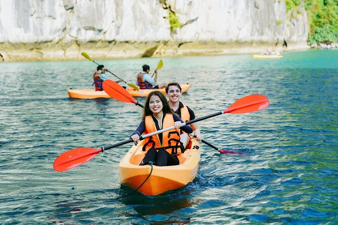 Best Price Halong 5 Star Day Cruise Buffet, Pool ,Sunset party - Sunset party and the ride back
