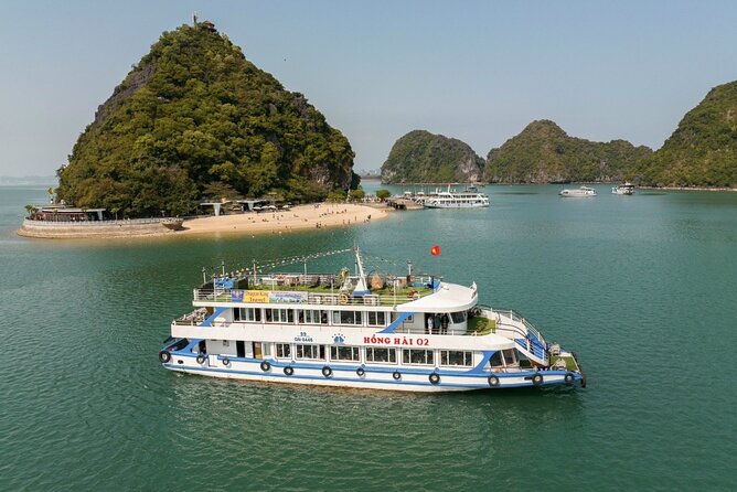 Best Price Halong Bay Full-Day Trip,Cave,Titop,Kayak By Transfer - Lunch among Ha Long Bay’s limestone formations