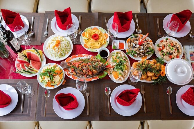 Best Value Ha Long bay 1 day - Lunch, kayak, swimming, transfer - Sunset tea, fruit, and the return sail