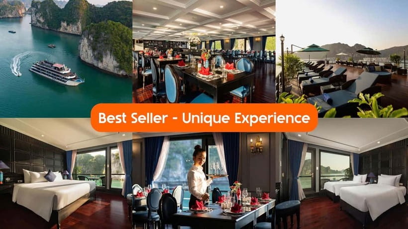 BestSeller - 2 Day 5-Star Overnight Cruise of Highest Safety - Day one: limestone islets and Lan Ha Bay