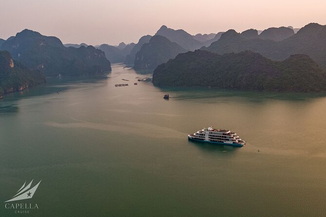 Capella Cruise Halong Bay 2Day/1 Night 6 Star Cruise All Included - Caves, islands, and time on the sundeck
