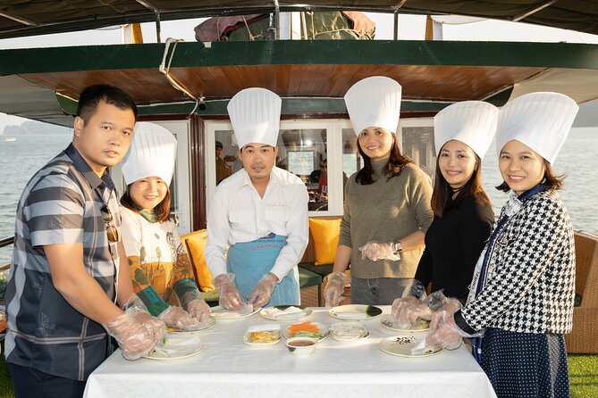 Cong Cruise Full-day Explore Halong Bay - Boarding at Tuan Chau and the old Vietnam theme