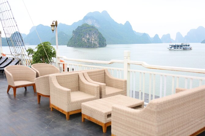 Conquest Cruise 2day Explore Halong Bay from Hanoi - Sunset fruit, jacuzzis, and the changing mood onboard