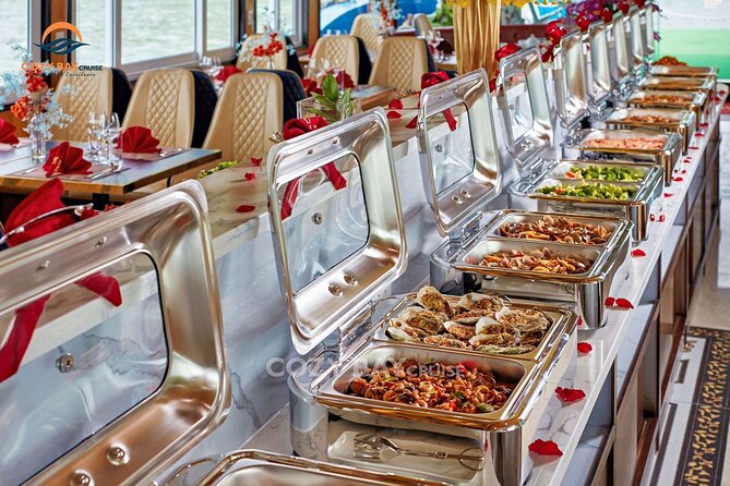 Cozy Bay Halong 5-Star Day Cruise, Buffet, Cave, Kayak, Swimming - Buffet lunch, drinks, and the sunset party