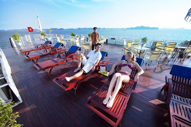 Crown Legend Cruise Ha Long 2 Days 1 Night - Cooking, Cocktails, Yoga, and Time on Deck