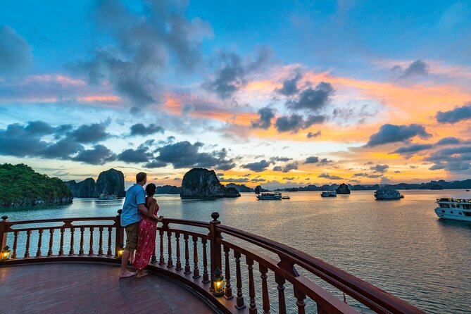 Emperor Cruises Experience 2 Days 1 Night in Halong Bay. - The first afternoon: lunch, limestone islands, and water time