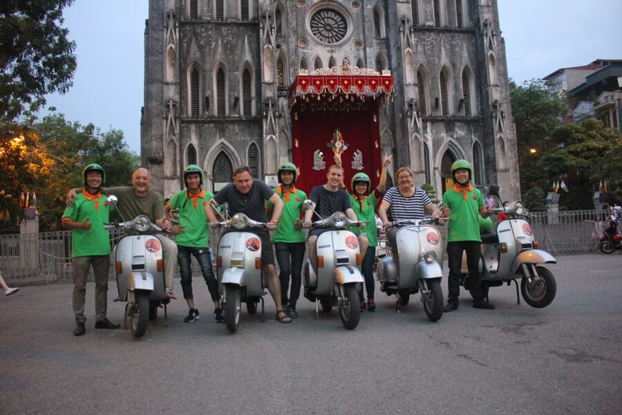 Enjoy Hanoi Like a Local - Vespa & Street Food Tour by Night - Crossing the Red River to Long Bien Bridge