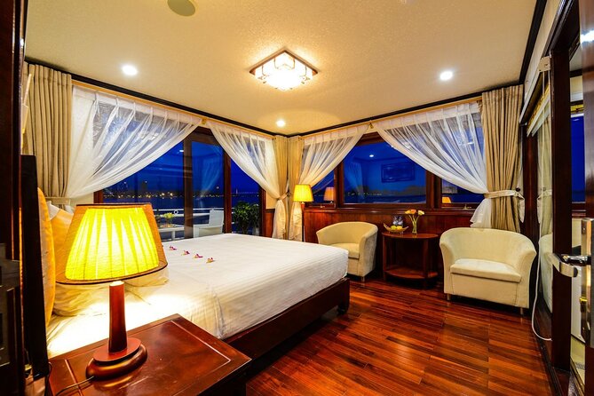 Explore Halong & Bai Tu Long Bay in 2 Days 1 Night from Hanoi - Boarding the cruise at Halong International Port