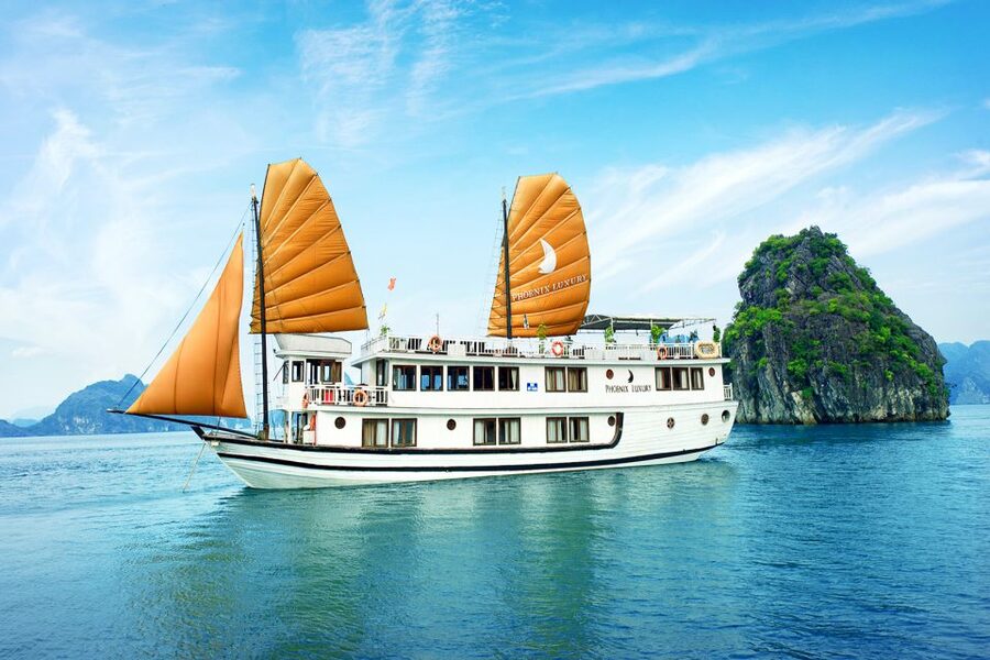 From Hanoi: 2-Day & 1 Night Halong Bay Tour - First views from the junk boat