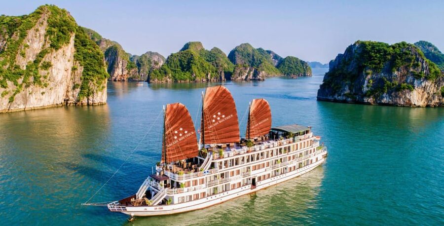 From Hanoi: 2D1N Ha Long Bay by Arcady Boutique Cruise - Boarding at Tuan Chau Marina