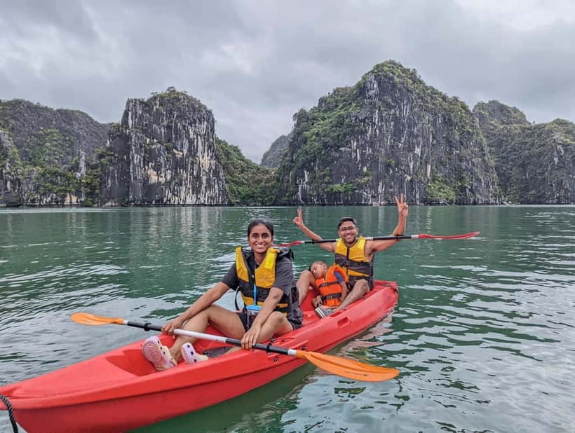 From Hanoi: Cat Ba Island and Lan Ha Bay Cruise Day Trip - The top deck and the sunset return