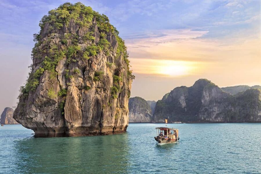 From Hanoi: Ha Long Bay 1 Day Tour With A Luxury Cruise - Titop Island, a steep climb and clear water