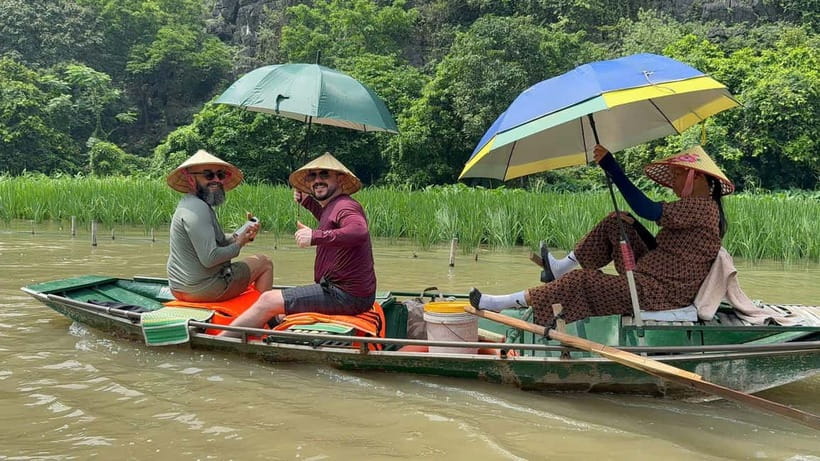 From Hanoi: Ninh Binh, Hoa Lu, Tam Coc, & Mua Cave Day-Trip - A short bicycle ride through village life