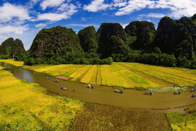 From Hanoi: Trang An Eco-tourism -Bai Dinh pagoda & Mua Cave - Leaving Hanoi between 7:00 and 7:50 AM