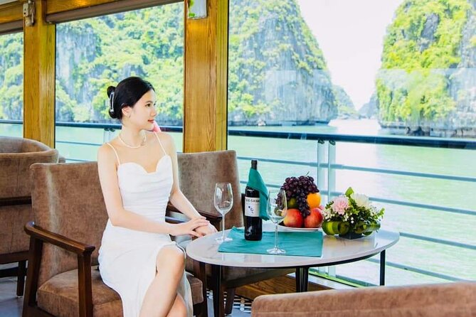 Ha Long Bay Day Tour by 5-Star Heritage Luxury Cruise From Hanoi - Ti Top Island for swimming and a bay view