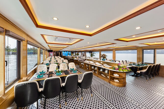 Ha Long Bay Day Tour by 5-Star Heritage Luxury Cruise From Hanoi - Boarding at Tuan Chau and meeting the Heritage-style boat
