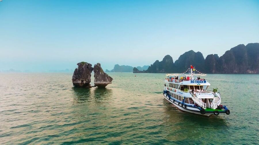 Ha Long Bay Day Trip with Best Price - The sunset party on the upper deck