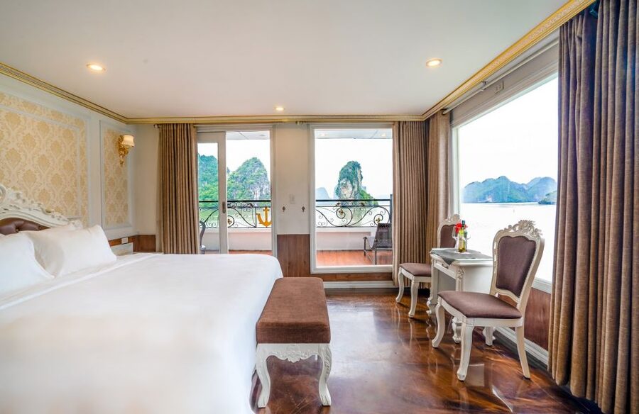 Ha Long Bay: Luxury Cruise 2-Day With All Activities & Guide - Sunset hours, cooking, and squid fishing