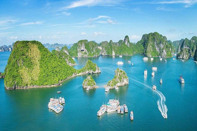 Ha Long Full Day 4-Hour Trip from Hanoi - Thien Cung Cave and its bright, crowded chambers