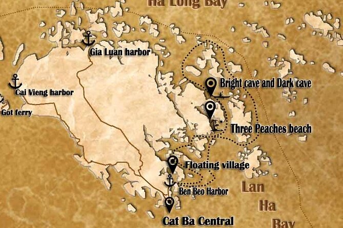 Ha Noi - Cat ba island - Lan Ha Bay - Kayaking 1 Day - The Afternoon Route Past Arches and Fishing Villages