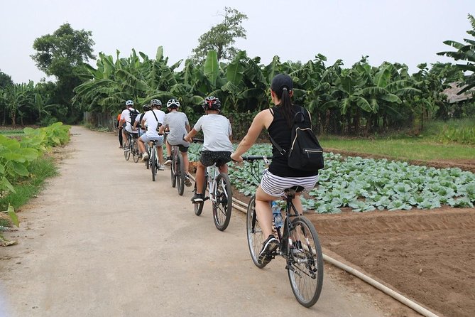 Half-Day Bicycle Tour Combine City & Countryside + Train Street - Ba Dinh Square and Hanoi’s major sights