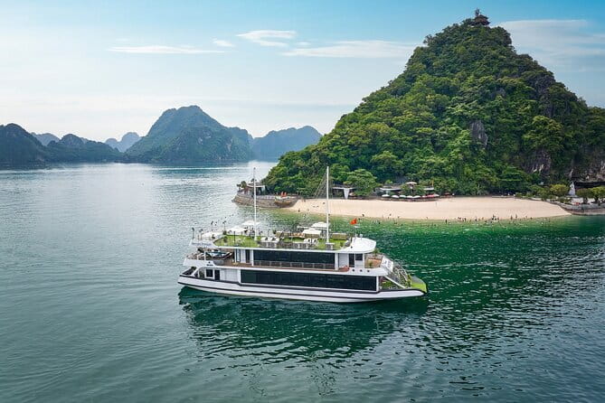 Halong Bay 5-Star Day Cruise, Buffet Lunch, Cave, Kayak, Transfer - 3:30 pm through Hang Luon Cave