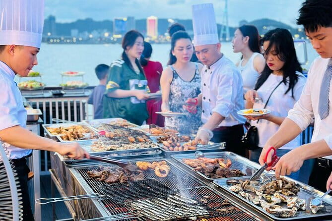 Halong Bay 5-Star Day Cruise, Buffet Lunch, Cave, Kayak, Transfer - 1:30 pm inside Sung Sot Cave