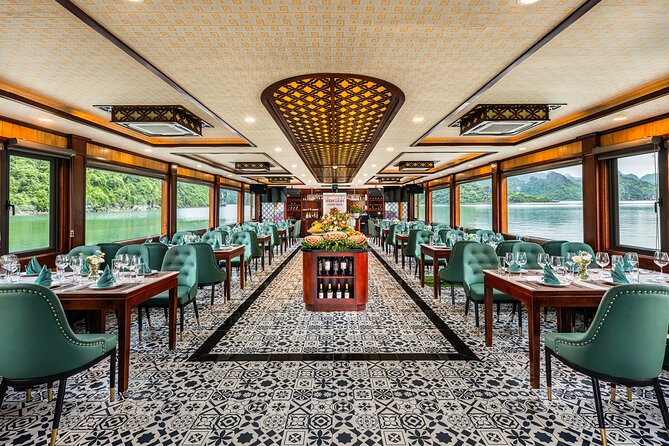 Halong bay 5star Cruise Day Trip: Buffet lunch & Limousine bus - Boarding at 11:45 and settling in for lunch