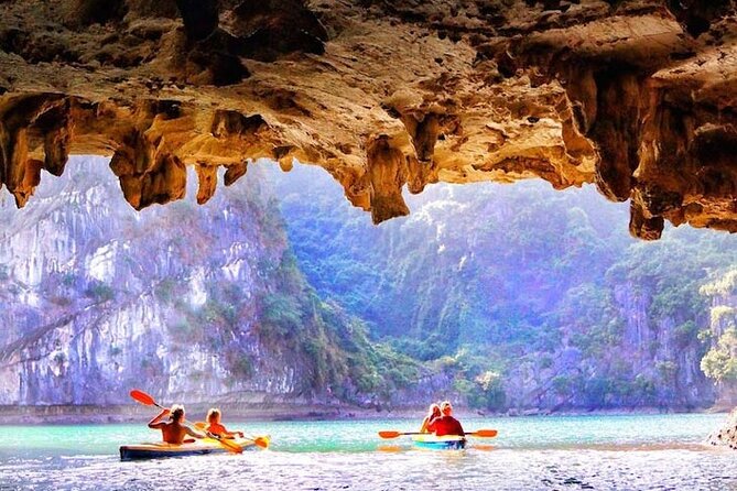 Halong Bay Day Tour By Diamond Era Cruise,Titop,Sung Sot & kayak - Sunset party on the upper deck