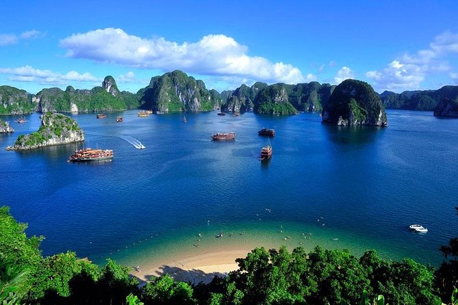 Halong Bay Full Day Tour with All-Inclusive: Boat, Kayak, Island, Cave and Lunch - Tuan Chau Harbour and the boat cruise