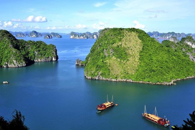 Halong Bay Full Day with Kayaking, Hiking viewpoint, Cave - Deluxe To Luxury - Sunset tea, fruit, cake, and the ride back