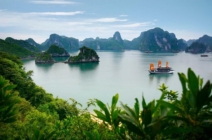 Halong Bay Luxury Cruise one day Tours - Sung Sot Cave and Its Stalactites