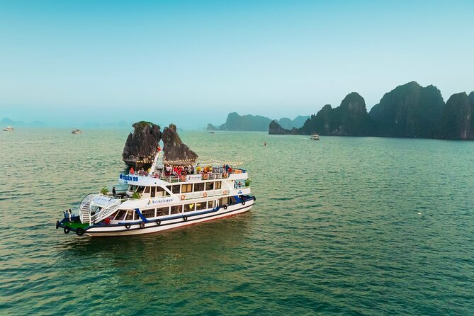 Halong bay Luxury Cruise Trip: Titop Island, Amazing Cave & Kayak - Boarding at Tuan Chau Harbor