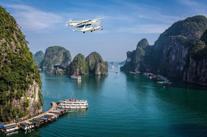 Halong Bay Sightseeing with Seaplane 25 Minutes on the Sky - Cong Do Island and its sheltered lagoons