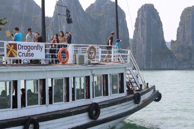Halong Day Tour Islands, Caves, Kayak, Lunch w Dragonfly Cruise - Kayaking or bamboo boat near Ba Hang
