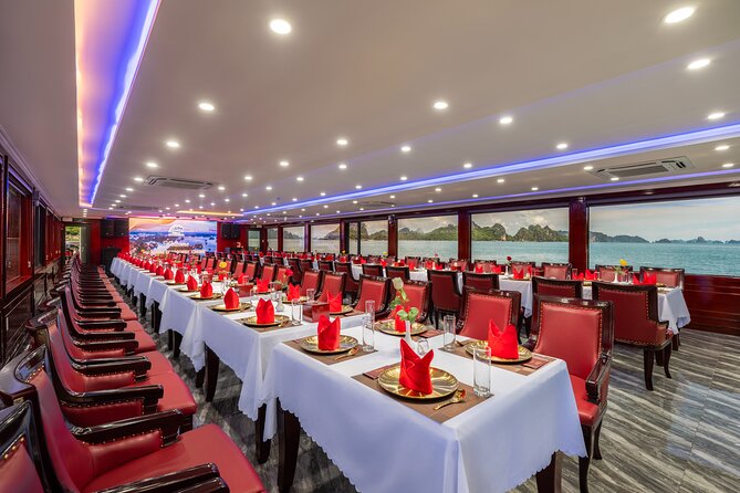 Halong Diamond Crusie- The most luxury daily Crusie in Halong Bay - The route: Sung Sot Cave, Titop Island, and Luon Cave
