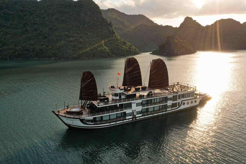 Hanoi: 2D1N Ha Long Bay, Lan Ha Bay by Amanda Luxury Cruise - Sunset, spring rolls, and the first evening