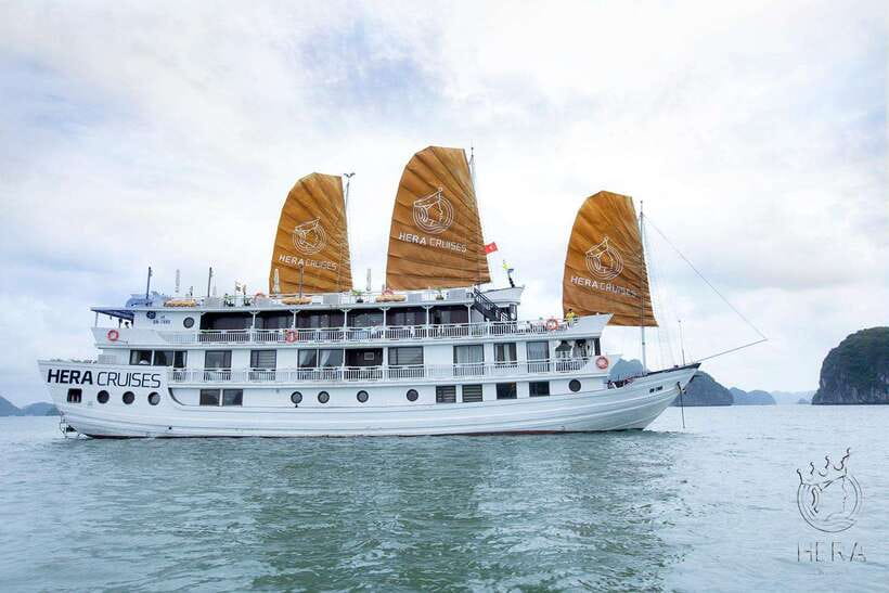Hanoi: 3D2N Ha Long, Lan Ha Bay by Hera Grand Luxury Cruise - Sundeck dinner, happy hour, and a busy first night