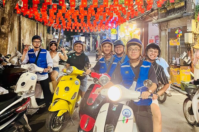 Hanoi After Dark Vespa Tour (4 hours): Street Food & Night Vibes - 6:00 PM at Hoan Kiem, where the evening gets moving