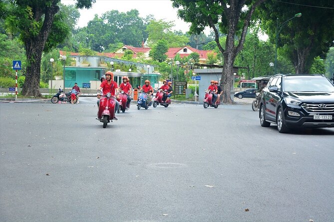 Hanoi Back Streets Vespa Tours: Hanoi Vintage Vespa Tours City - Huu Tiep Lake and the downed B-52