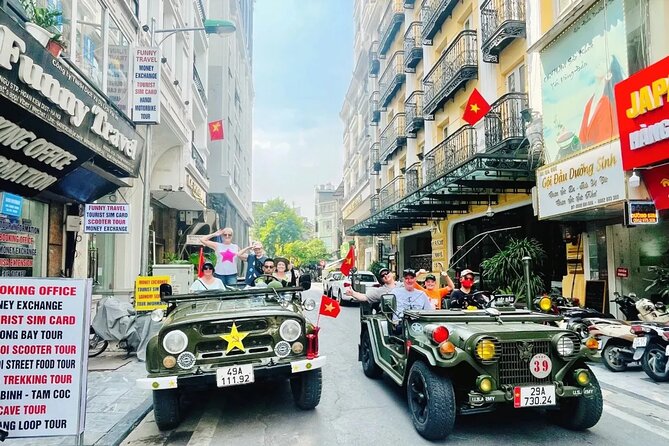 Hanoi Backstreet Jeep Tour : Hanoi HIGHTLIGHTS and HIDDEN GEMS - Truc Bach Lake and West Lake by open-air Jeep
