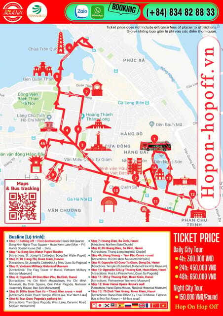Hanoi: Centuries of Highlights in 1 Hour by Open-Top Bus - The Imperial Citadel and the Temple of Literature