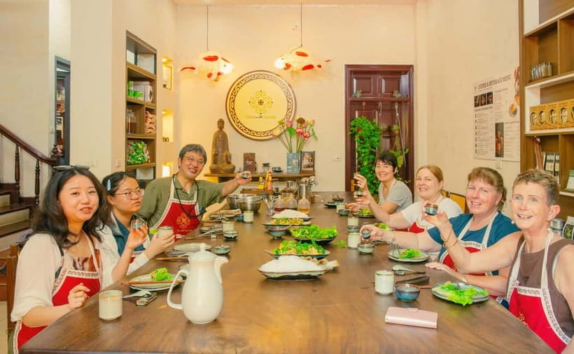 Hanoi Cooking Class: Market Tour, Free Recipe & Beverages - Learning with Cherry, Jesse, Mango, or Ryan