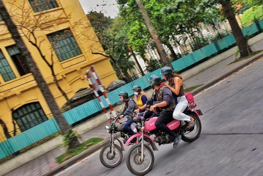 Hanoi Food, Culture, Sightseeing & Fun By Vintage Motorbike - Train Street and the close-up Hanoi moment