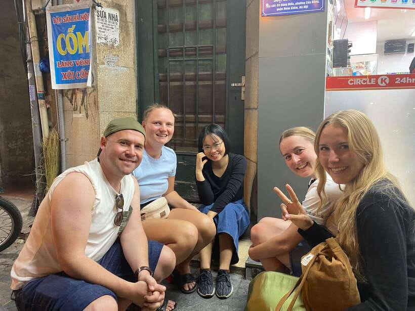 Hanoi: Guided Street Food Tour with Train Street Experience - Walking through local food stops